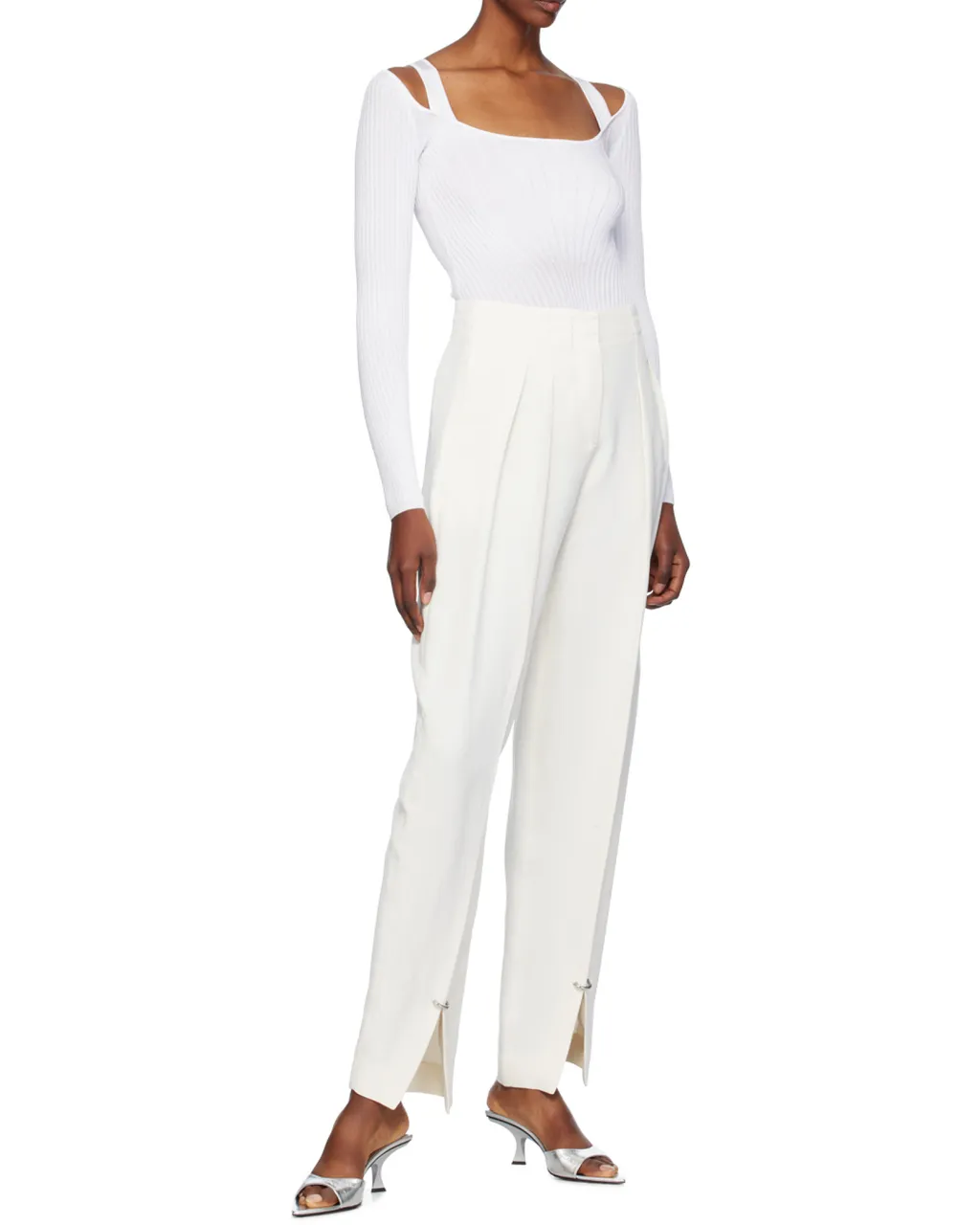 Pierced Tailored Trousers