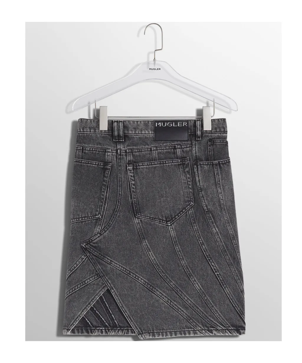 Asymmetrical Denim Skirt