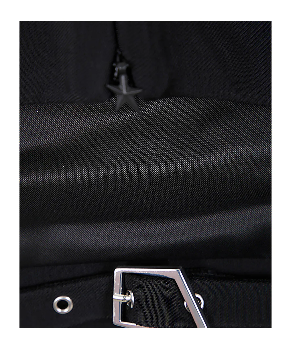 Buckled Tailored Skirt