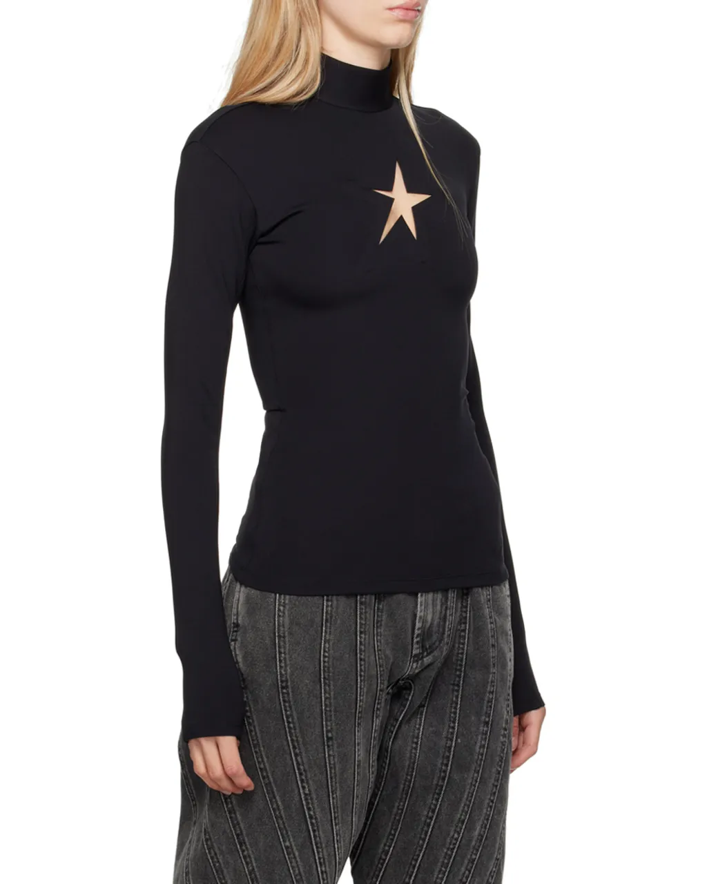 Star Cut-Out Detailed Top