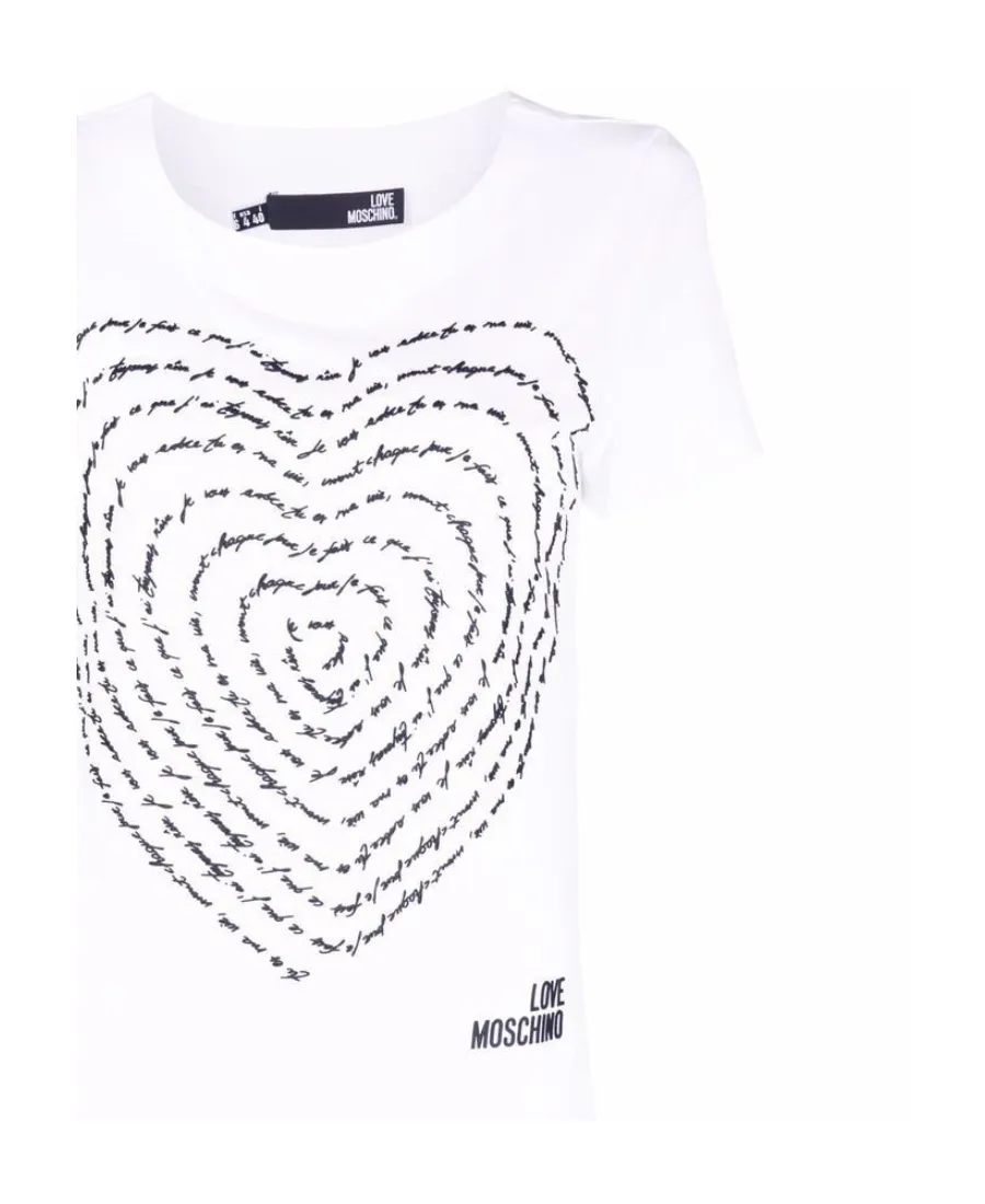 3D-Heart Jersey T-Shirt Dress