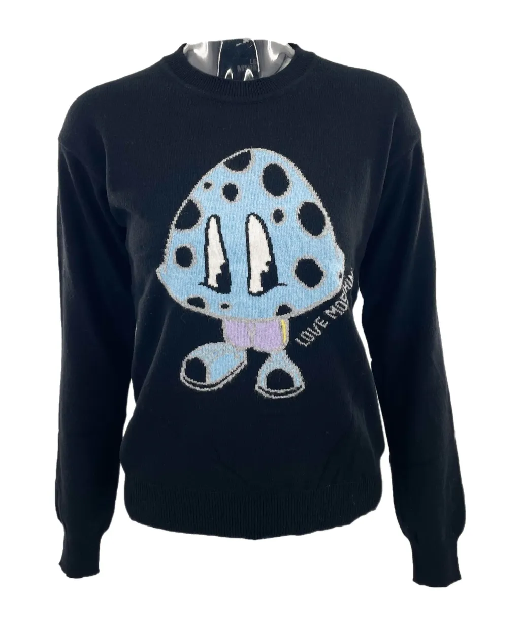 Round-Collar And Long-Sleeved Sweater