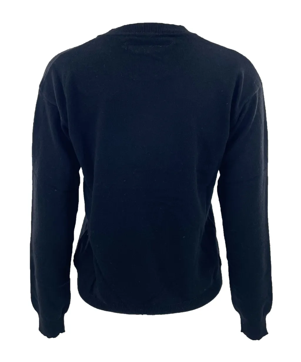 Round-Collar And Long-Sleeved Sweater