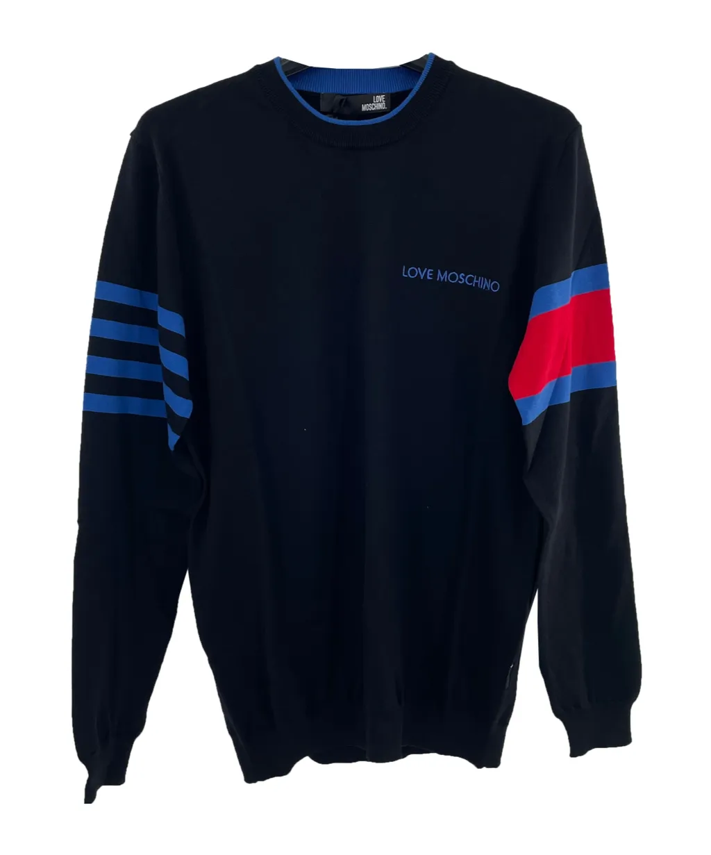 Round-Collar And Long-Sleeved Sweater