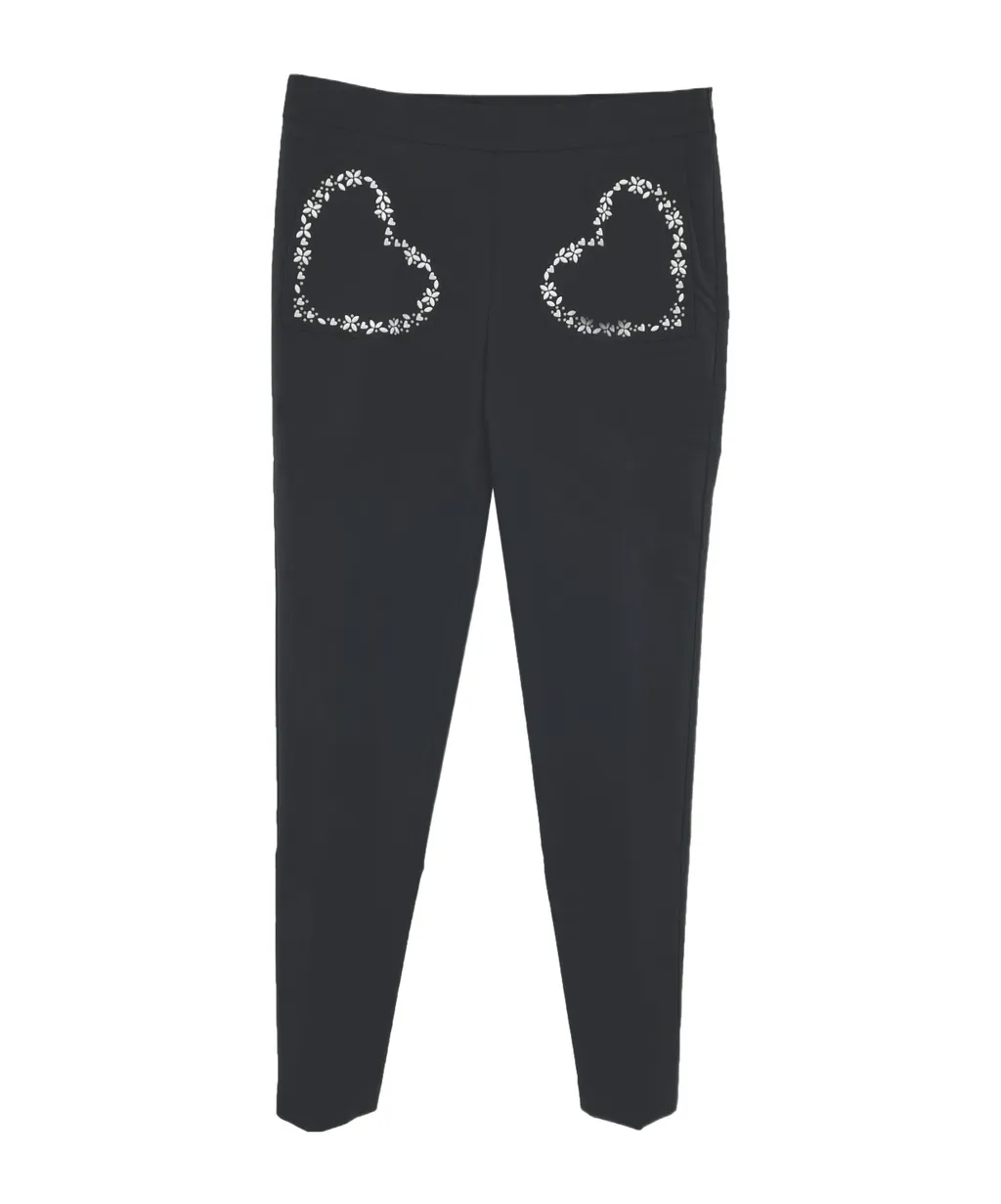 Heart-Shaped Bag Casual Pants