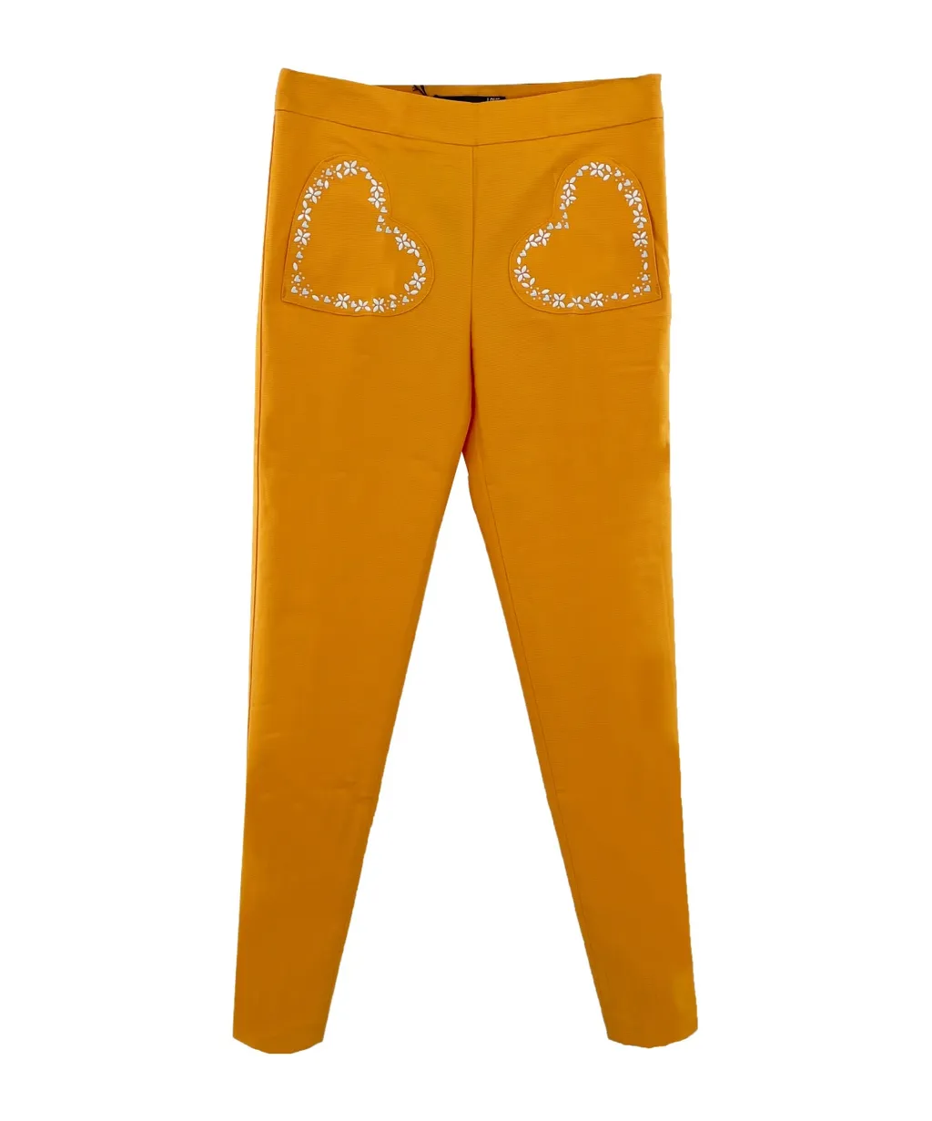 Heart-Shaped Bag Casual Pants