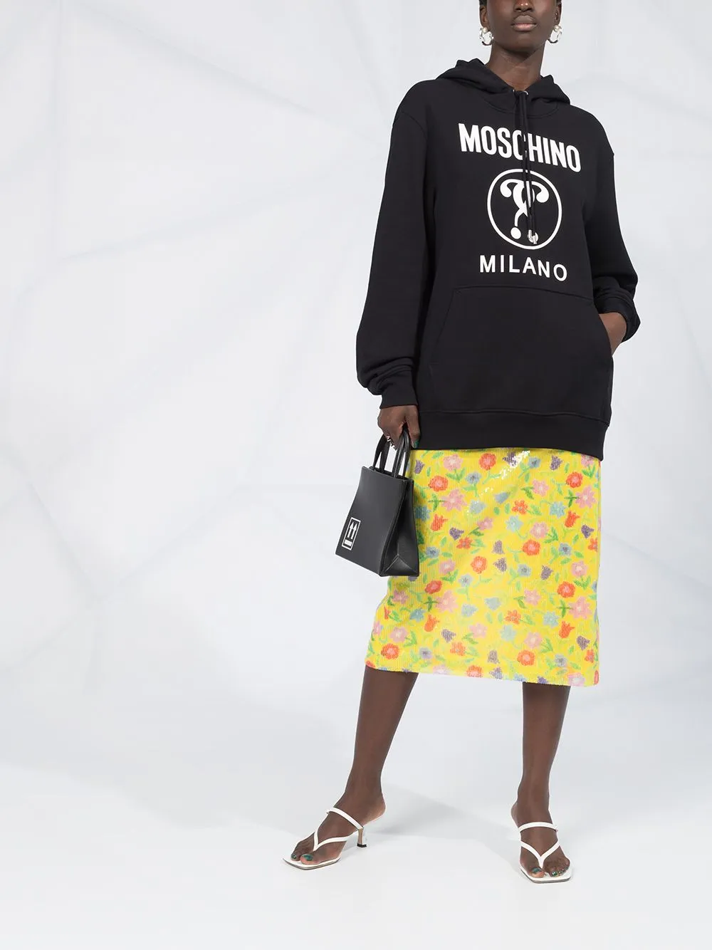 Logo Printed Hooded Sweater