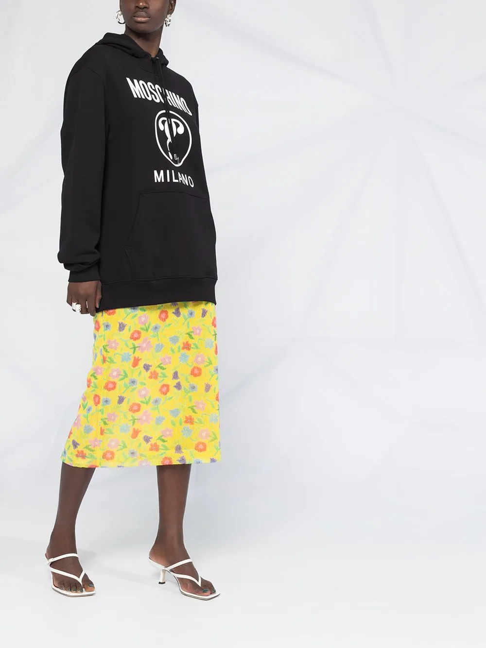 Logo Printed Hooded Sweater