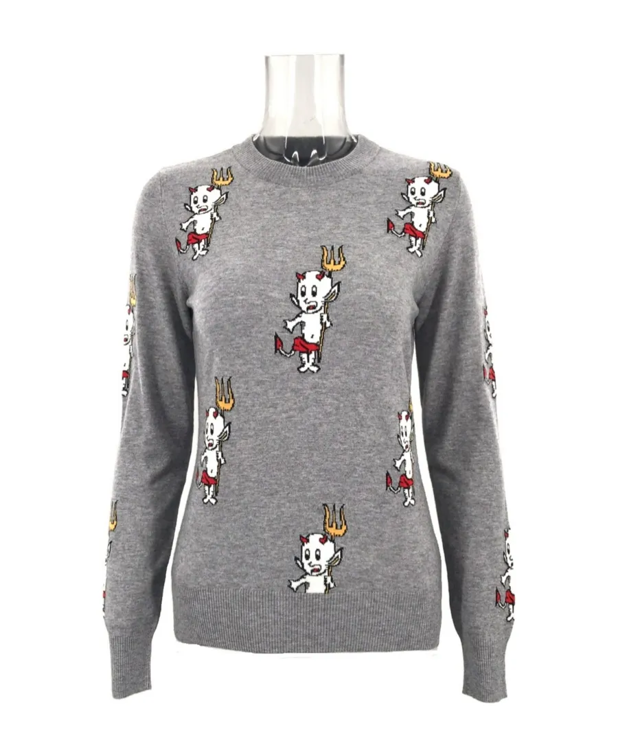 Long-Sleeved Knitted Sweater