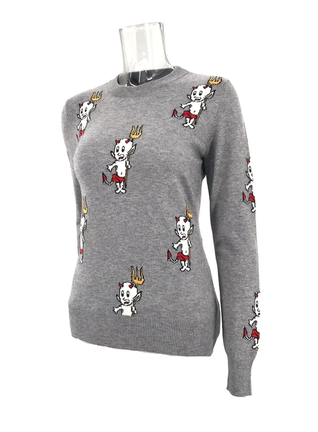 Long-Sleeved Knitted Sweater