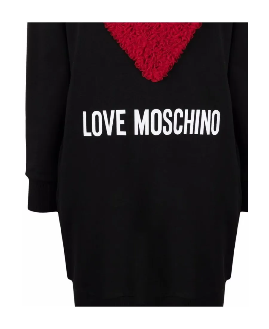 Tulle Heart Sweatshirt Dress