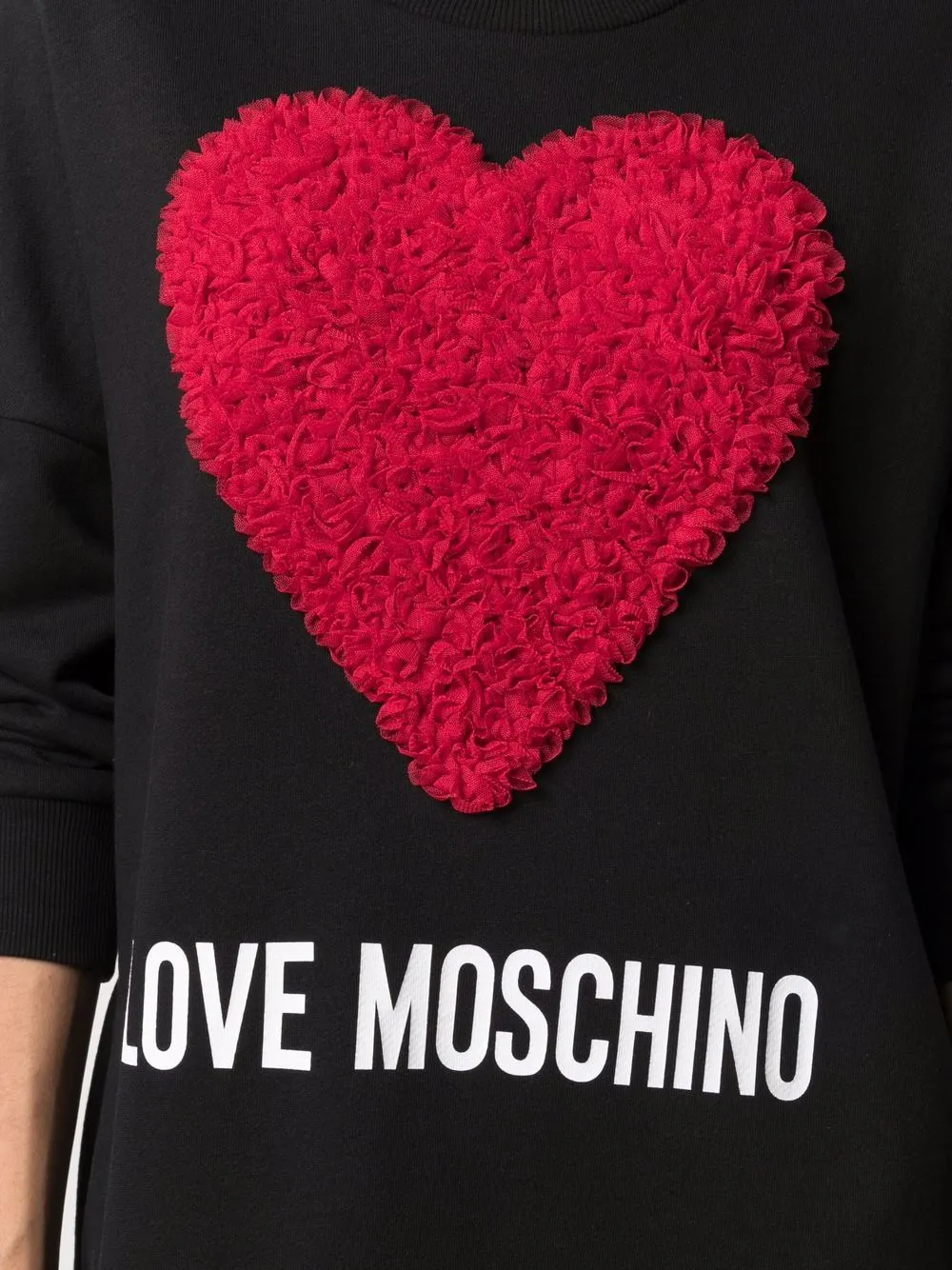 Tulle Heart Sweatshirt Dress