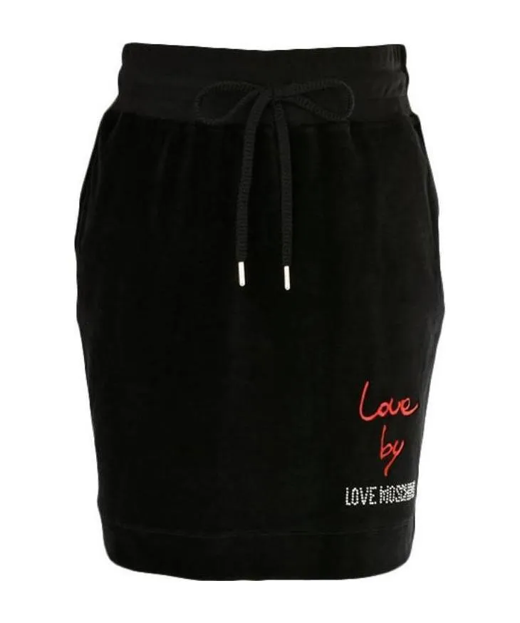 Letter Logo Lace-Up Skirt