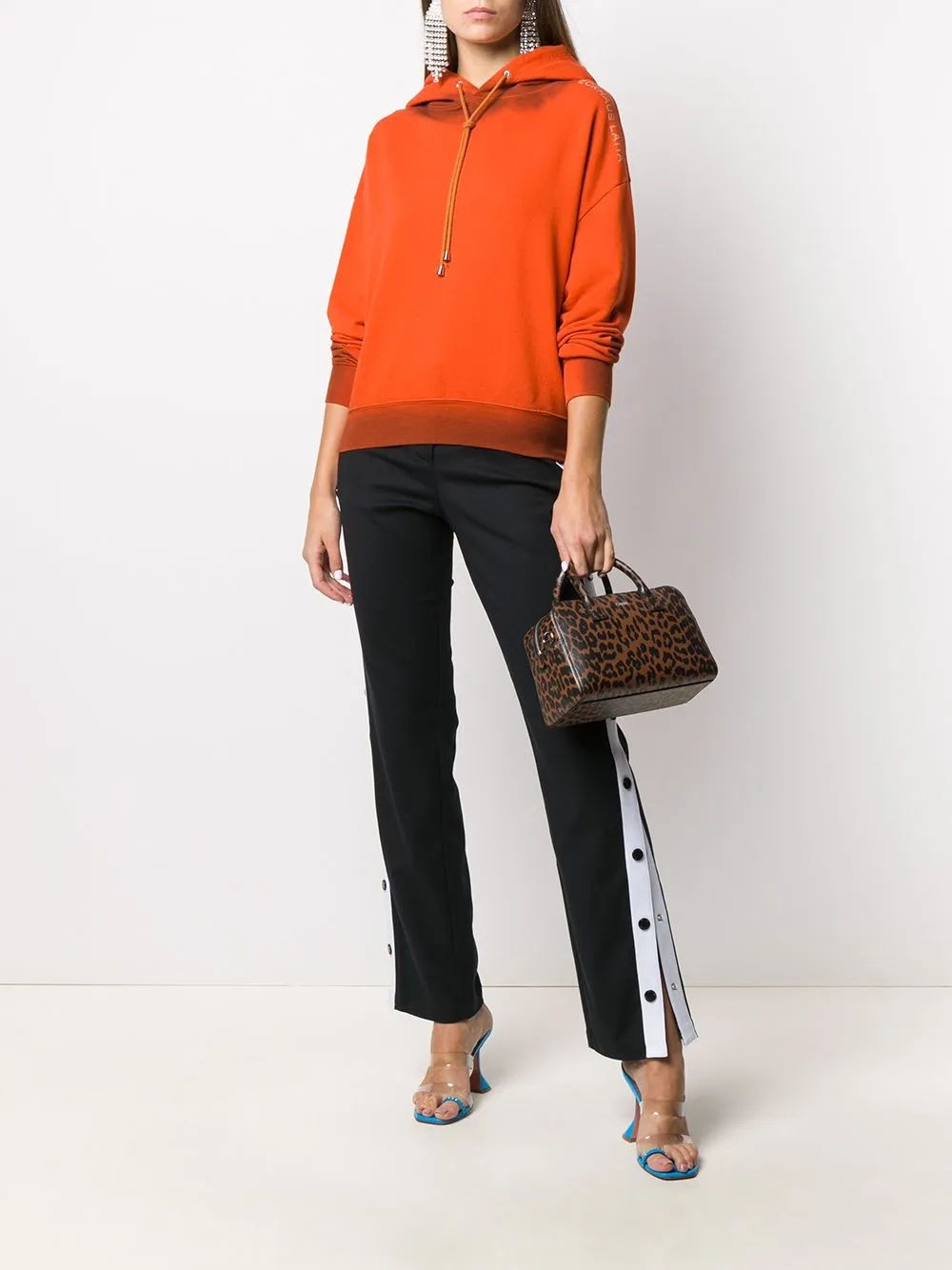 Side Button Casual Pants