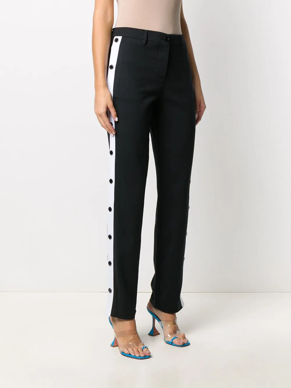 Side Button Casual Pants