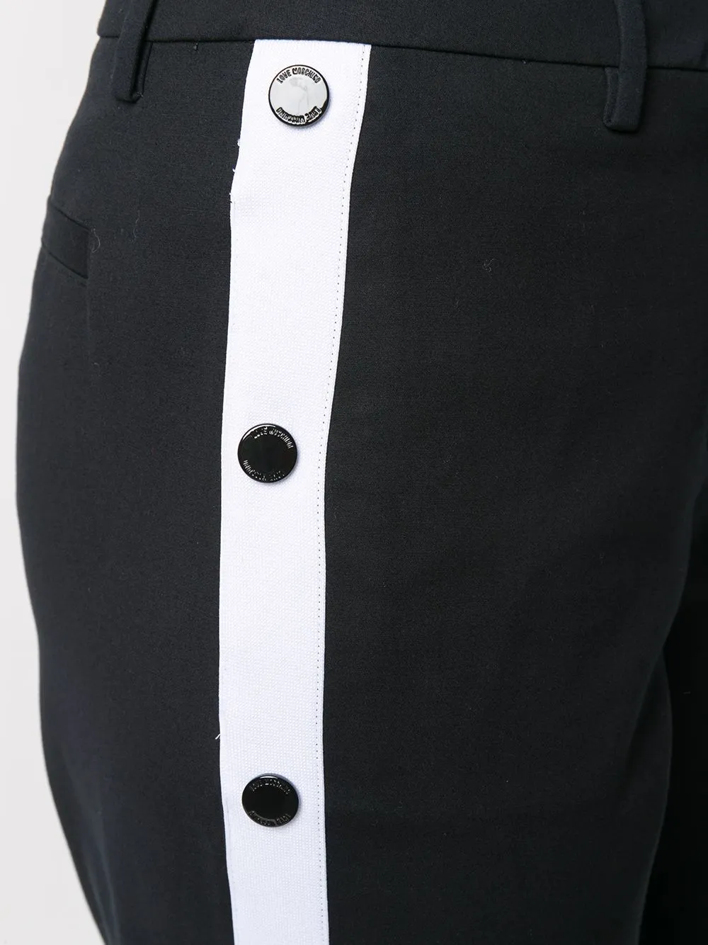 Side Button Casual Pants