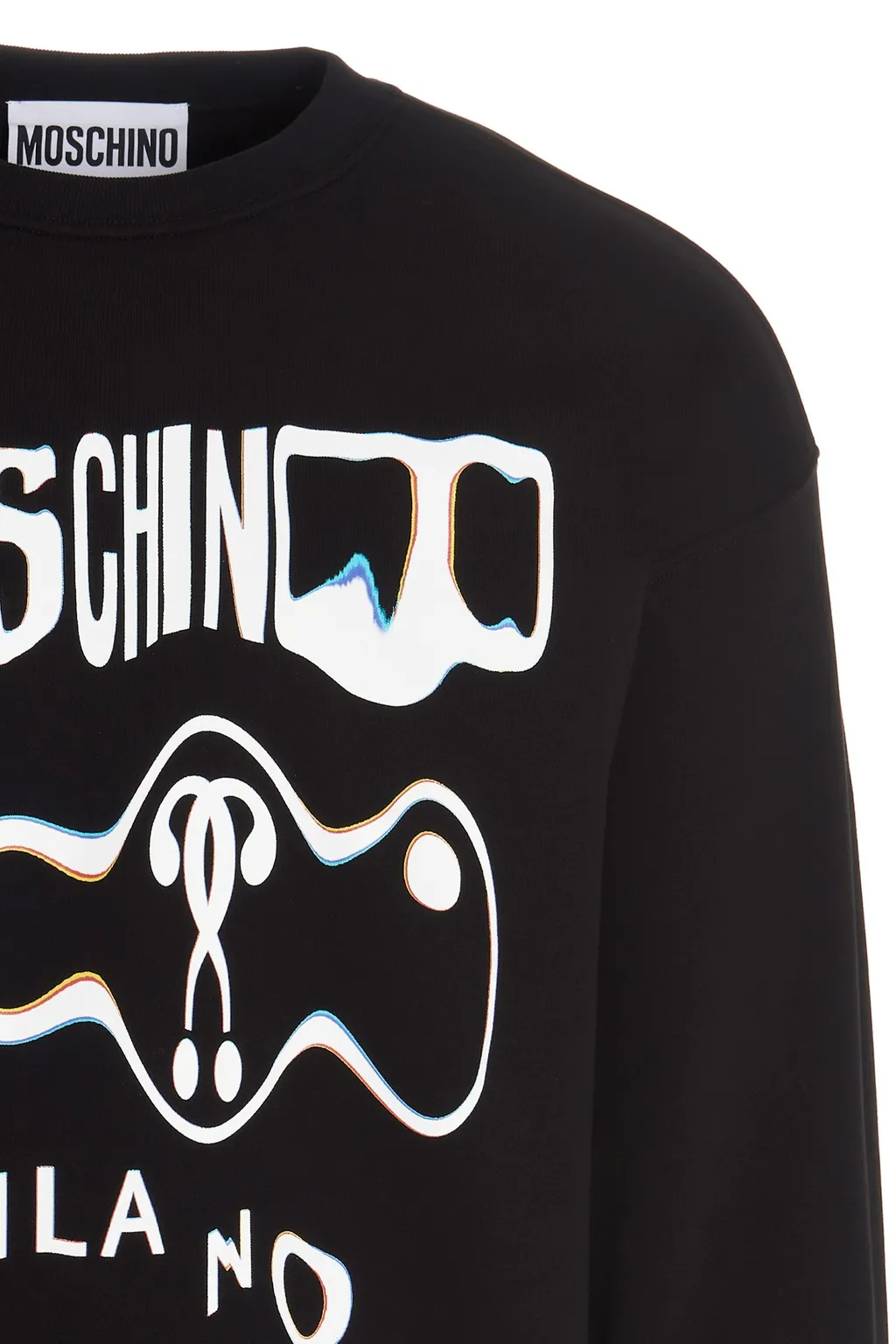 Glitch-Effect Logo Sweatshirt