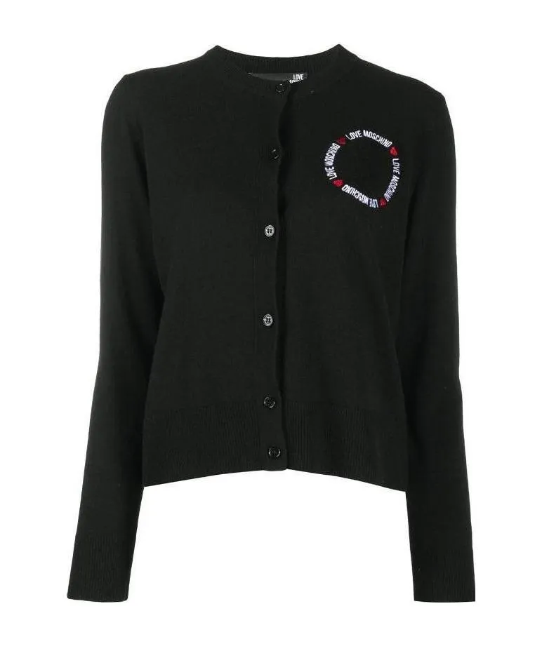 Logo Embroidered Cardigan