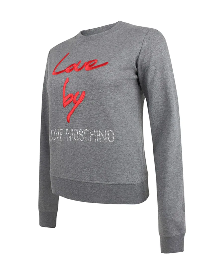 Letter Printed Round Neck Sweater