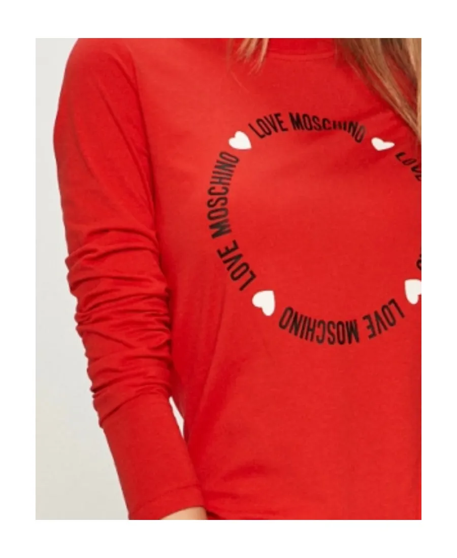 T-Shirt With Round Neck And Long Sleeves