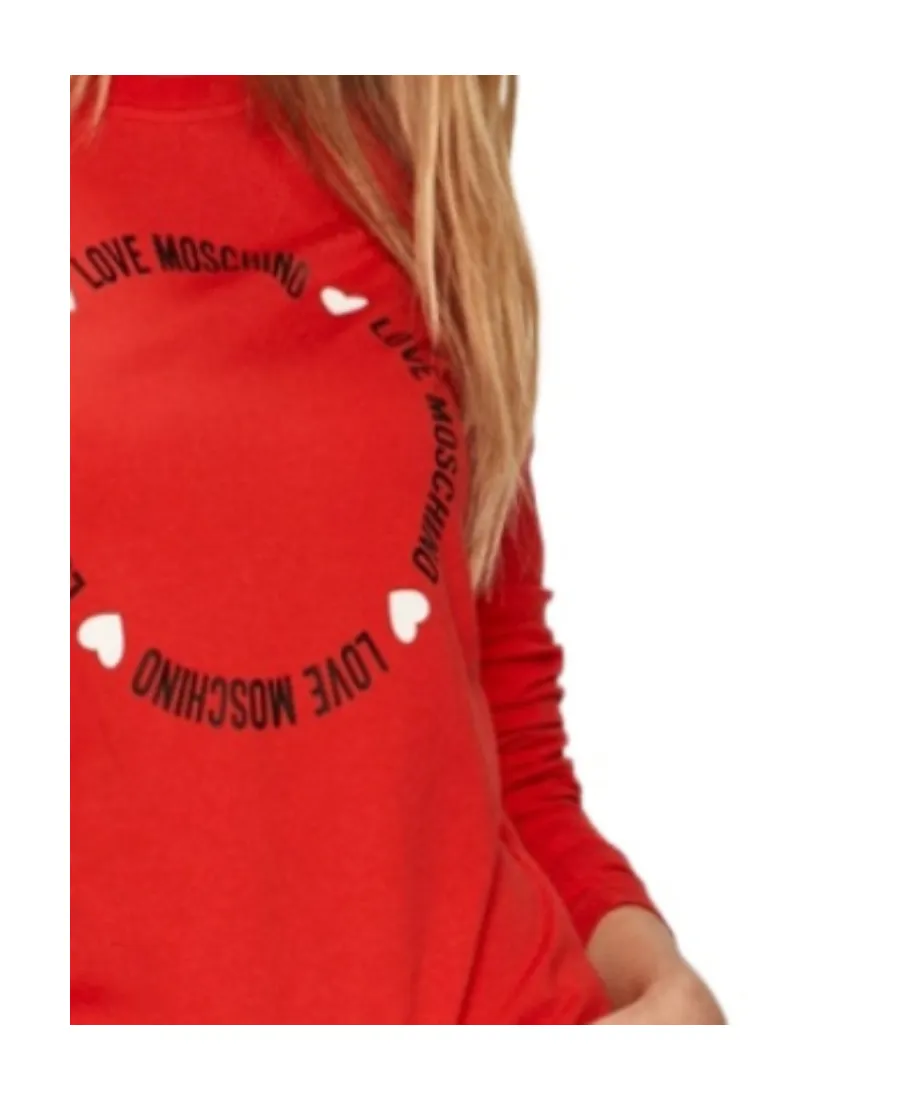 T-Shirt With Round Neck And Long Sleeves