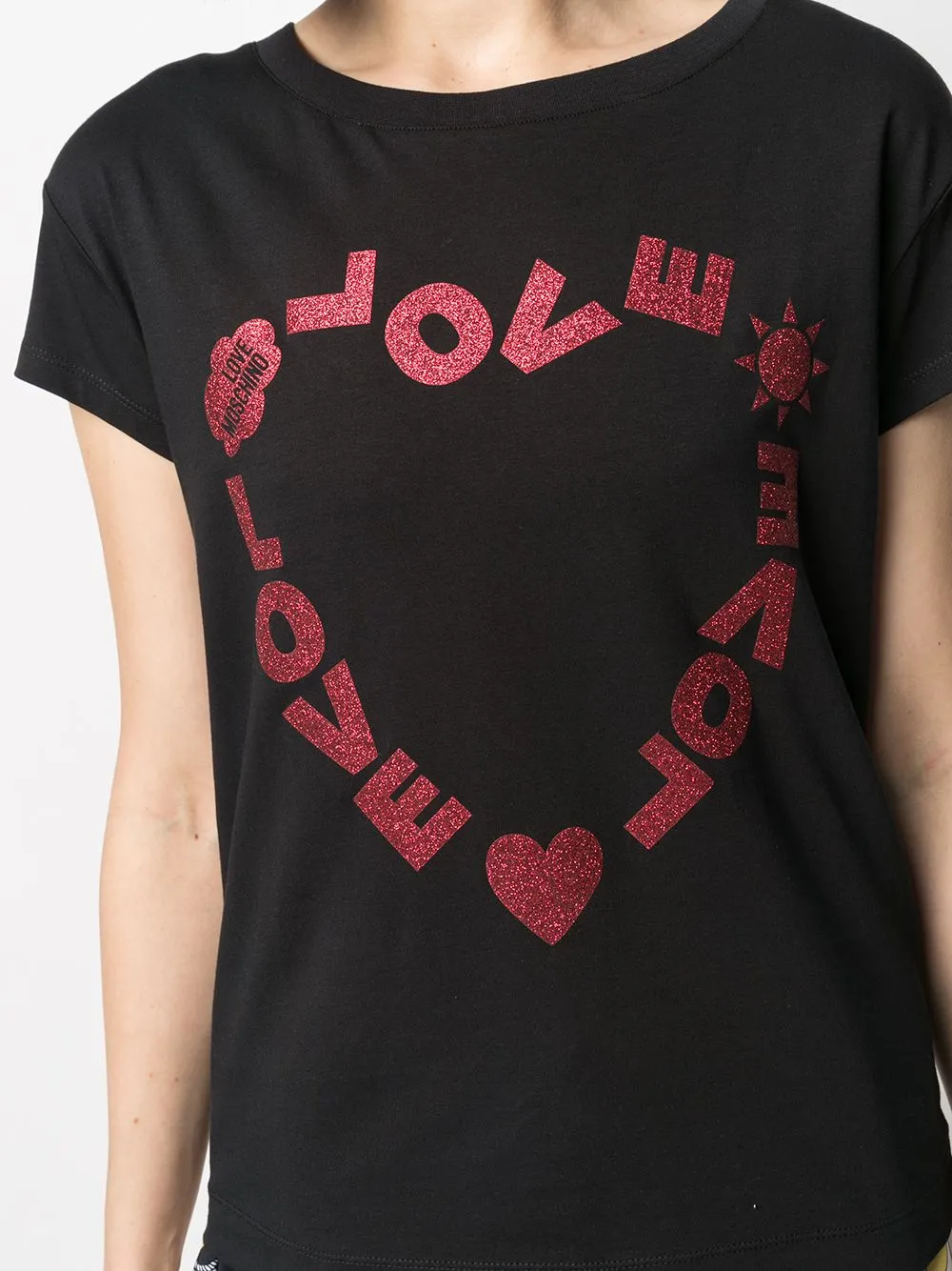 Heart-Shaped Printed T-Shirt
