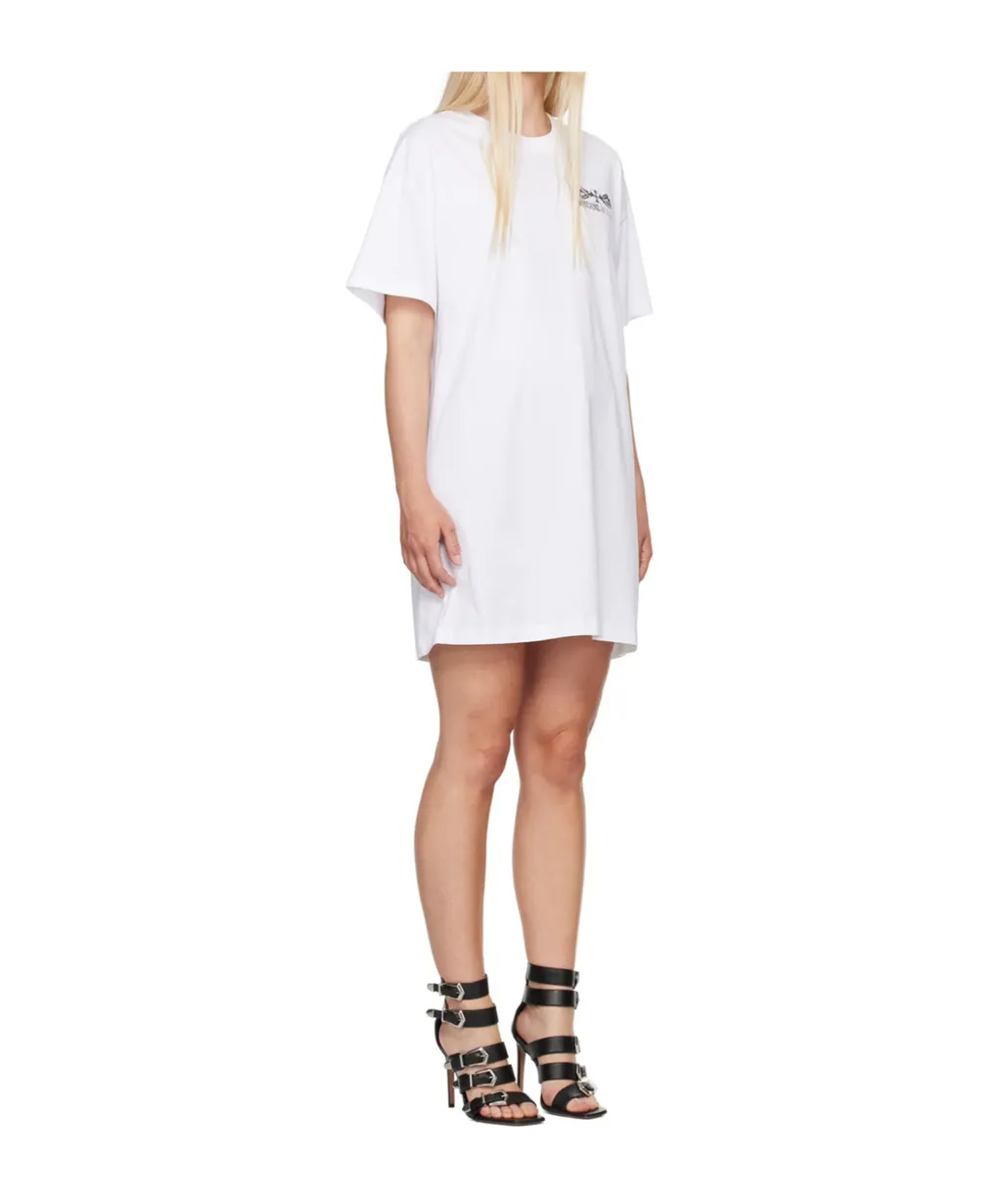Printed Logo Mini Dress