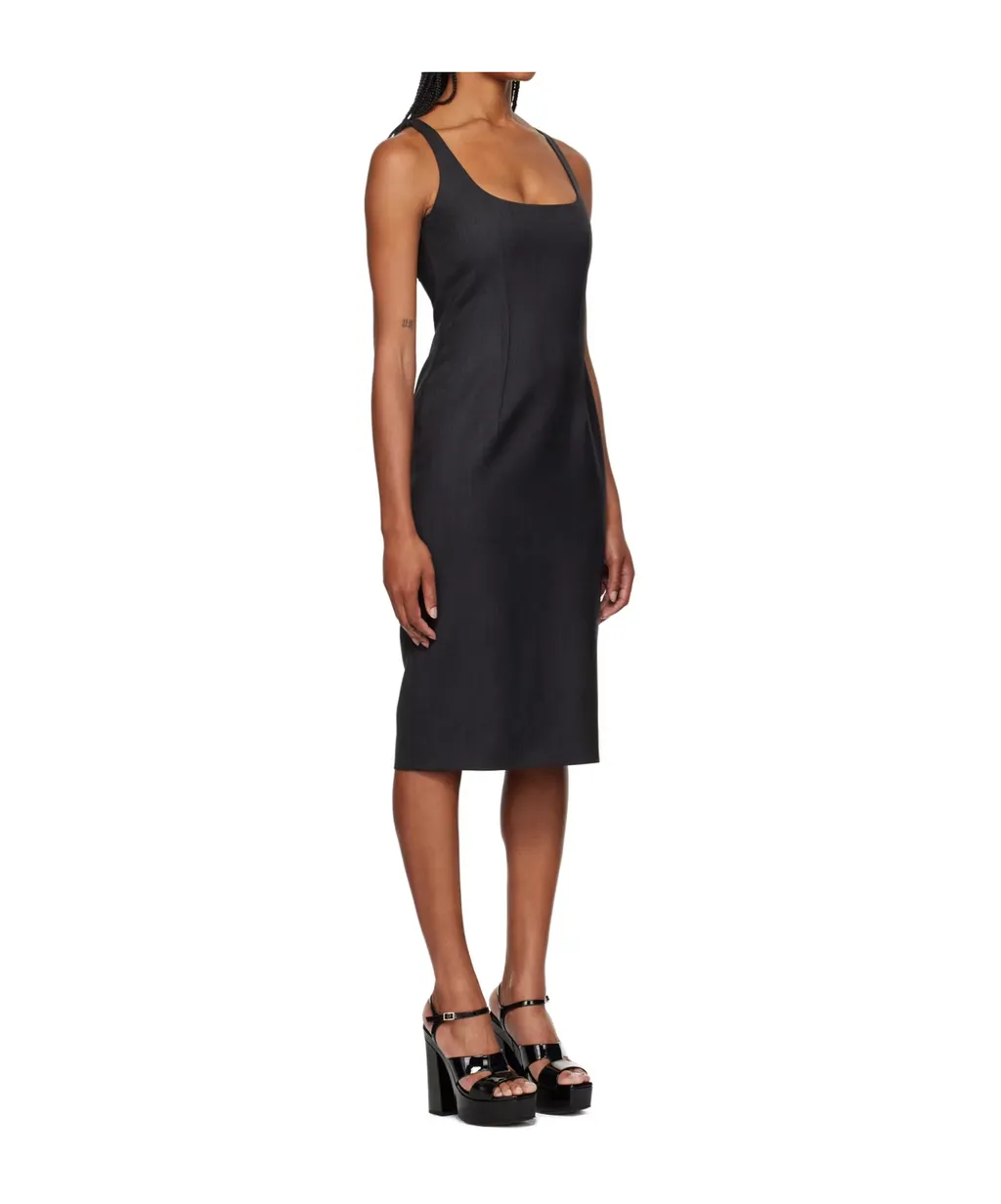 Crew Neck Midi Dress
