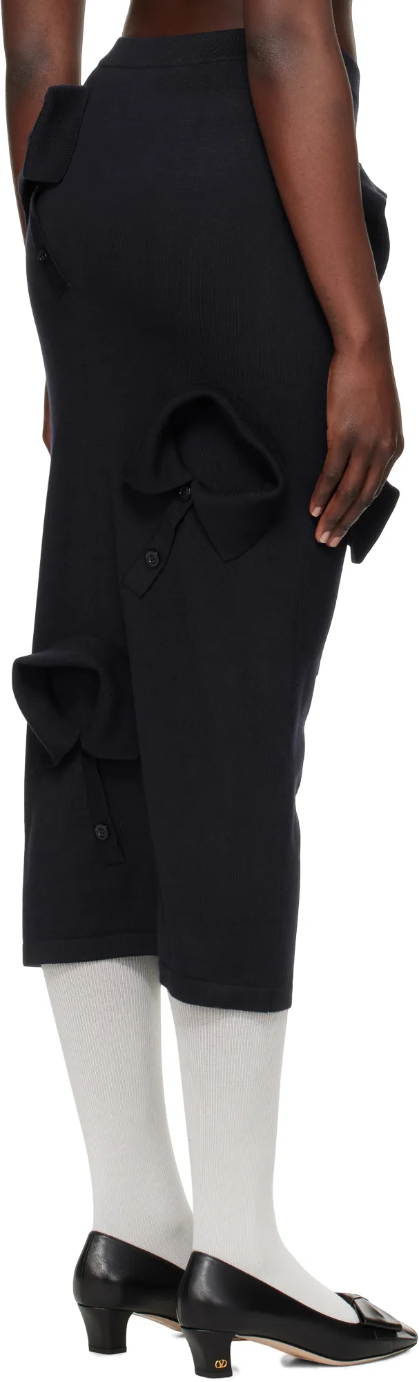 Merino Wool Knit Midi Skirt