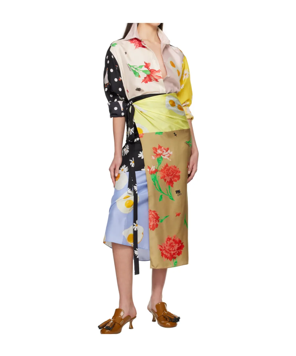All Over Daisy Print Skirt