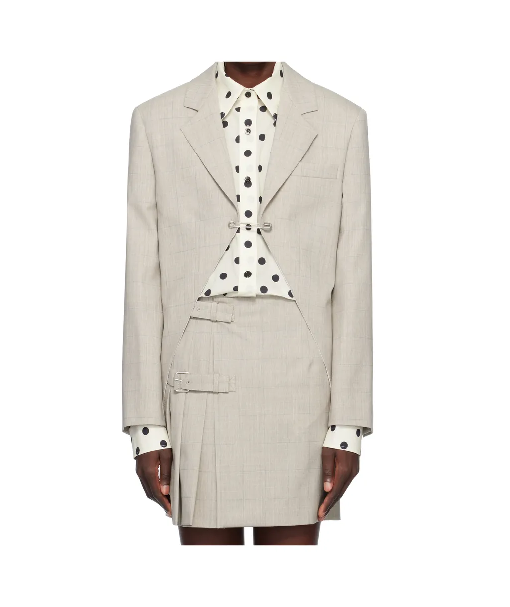 Wool Check Blazer