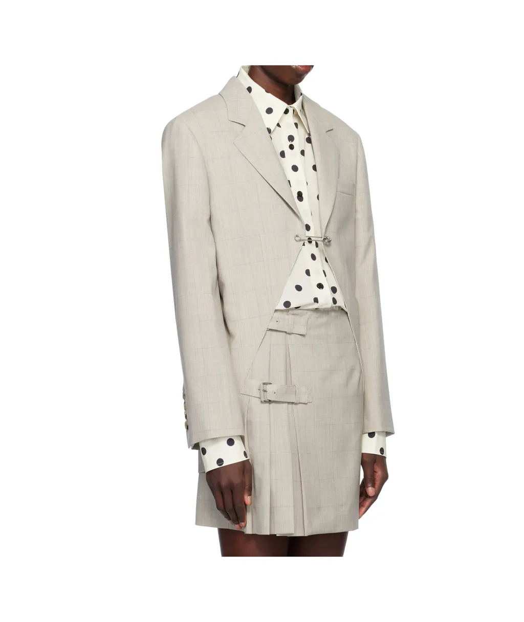 Wool Check Blazer