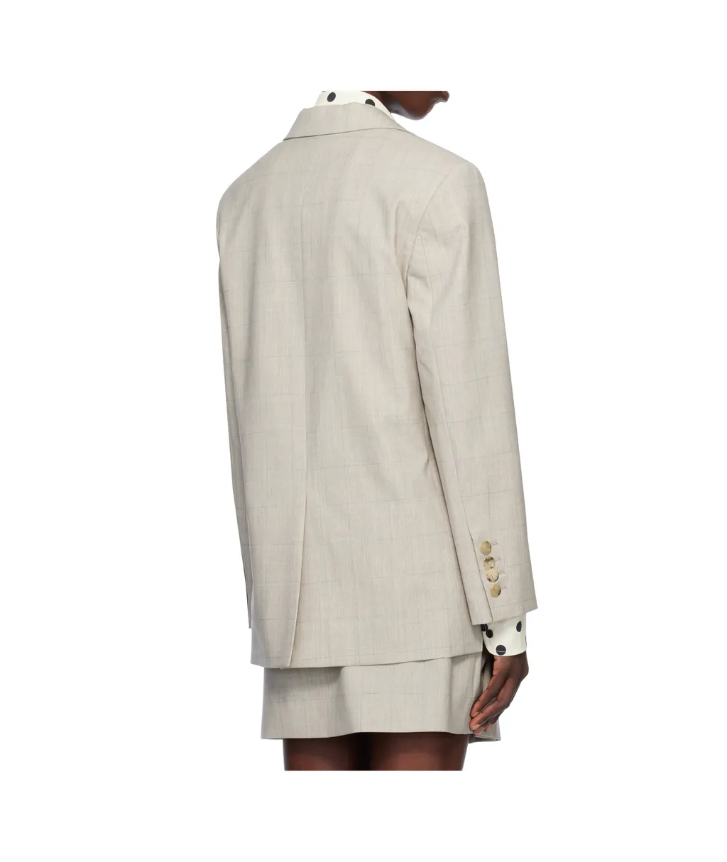 Wool Check Blazer