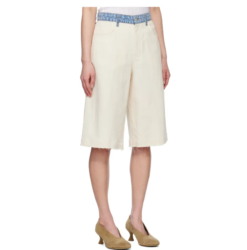 Belt Loop Denim Shorts