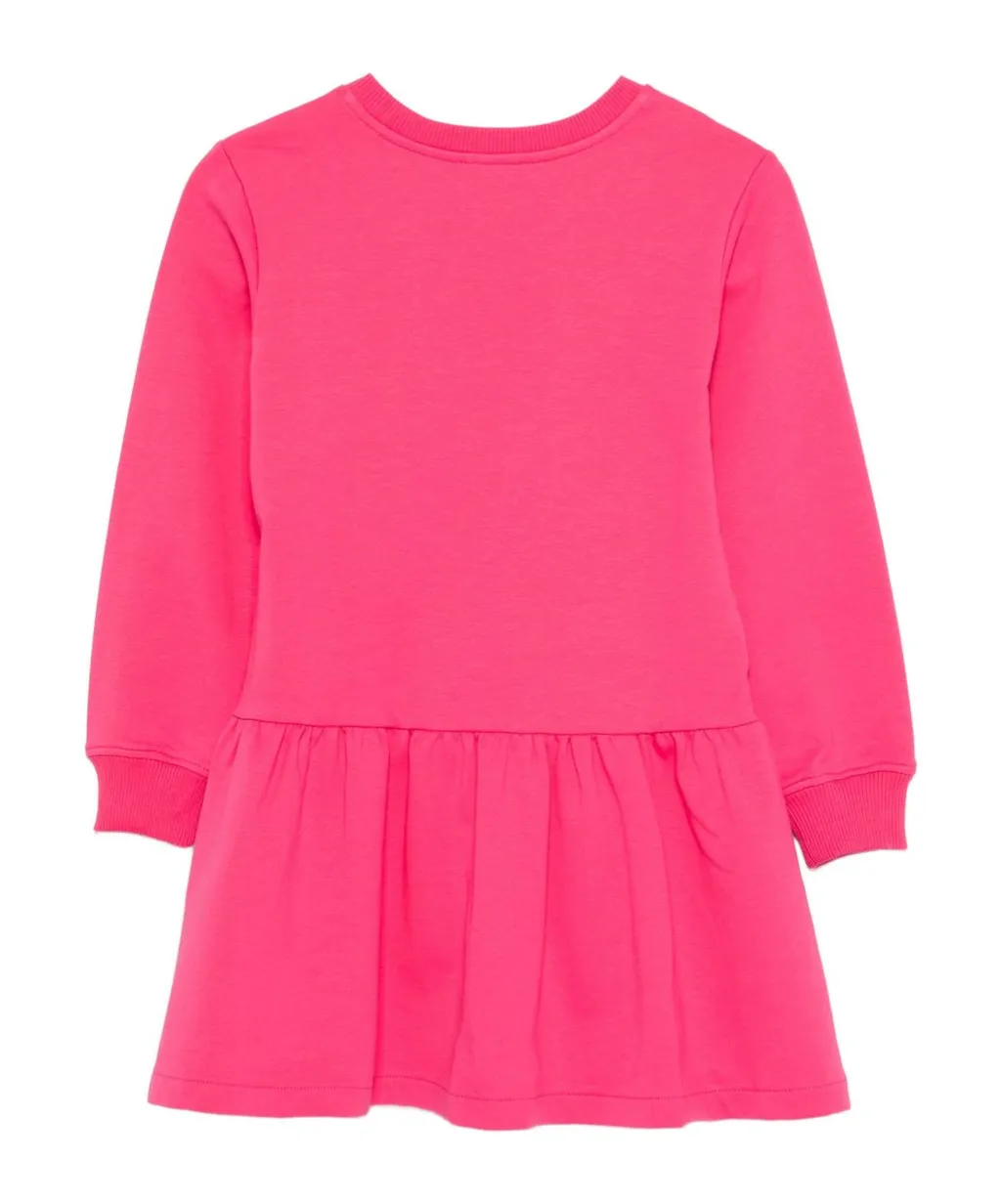 Teddy Bear-Print Flared Dress