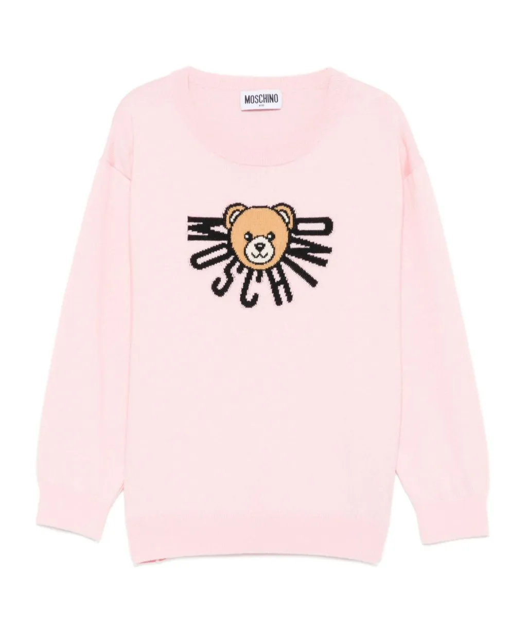 Teddy Logo Cotton-Wool Sweater