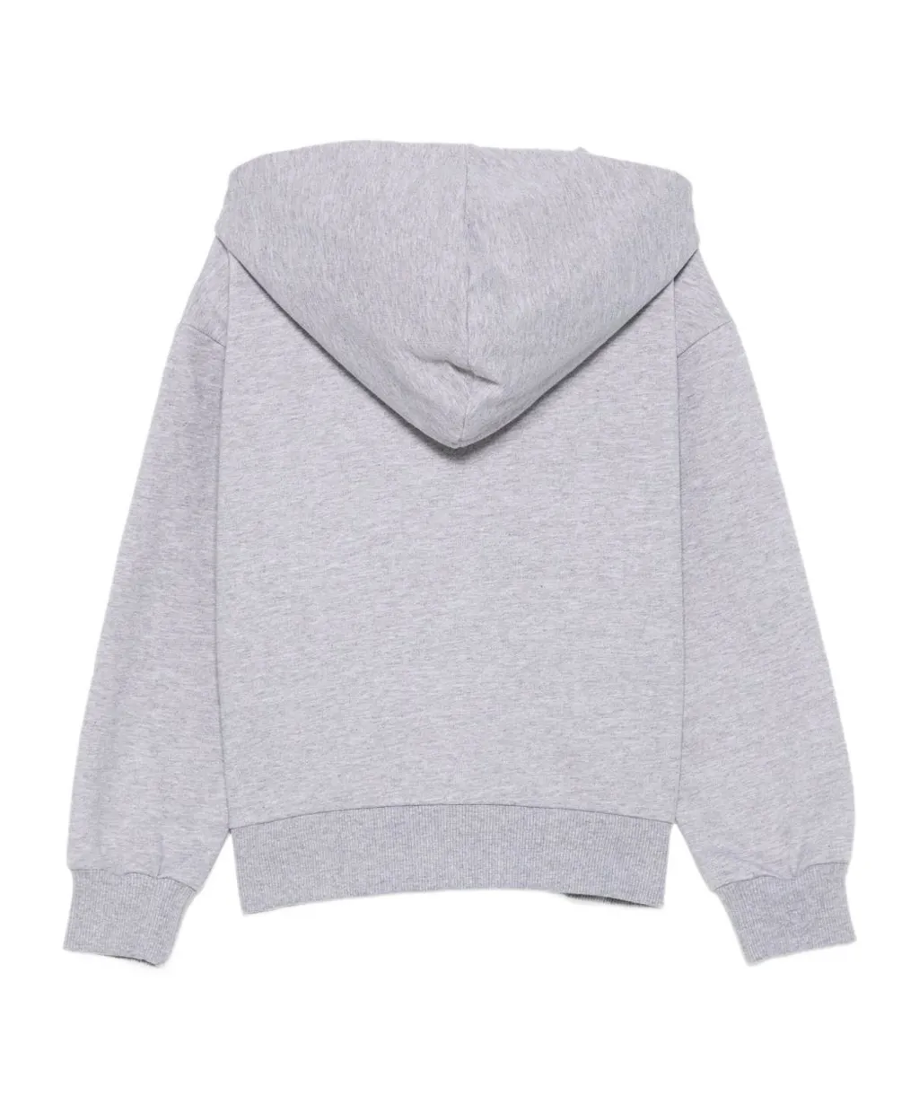 Teddy-Print Zip-Up Hoodie