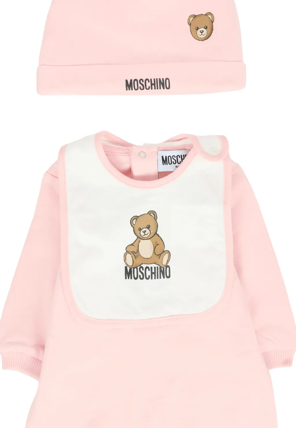 Bear-Motif Babygrow Set