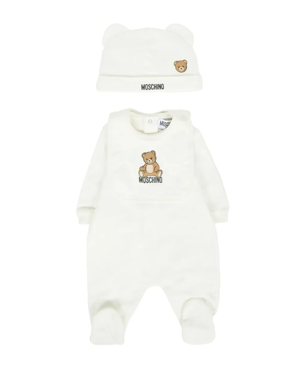 Teddy Bear Print Babygrow Set