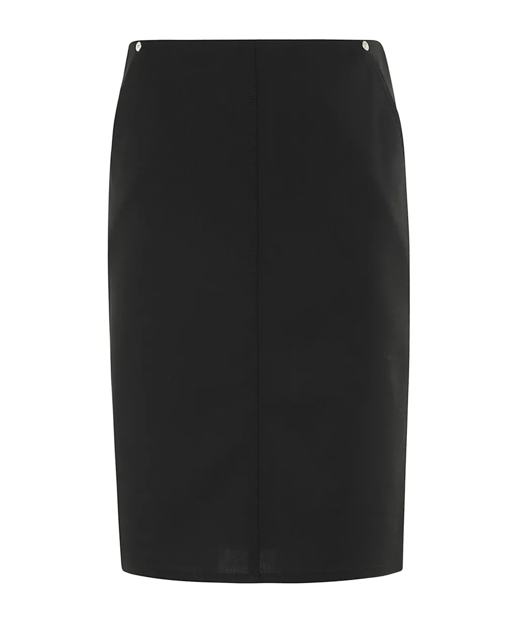 Zipped Midi Skirt