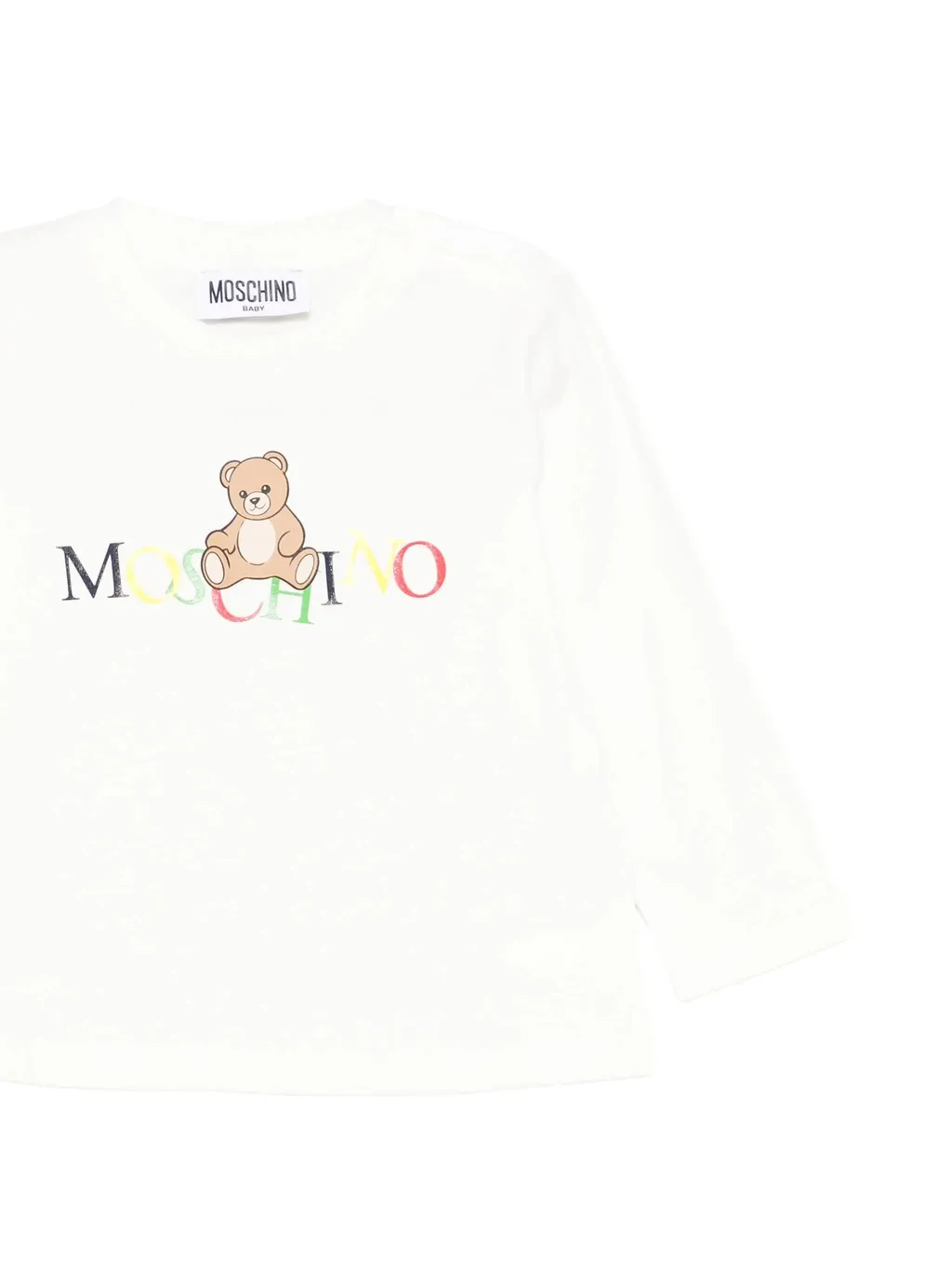 Teddy Print Long Sleeve Top