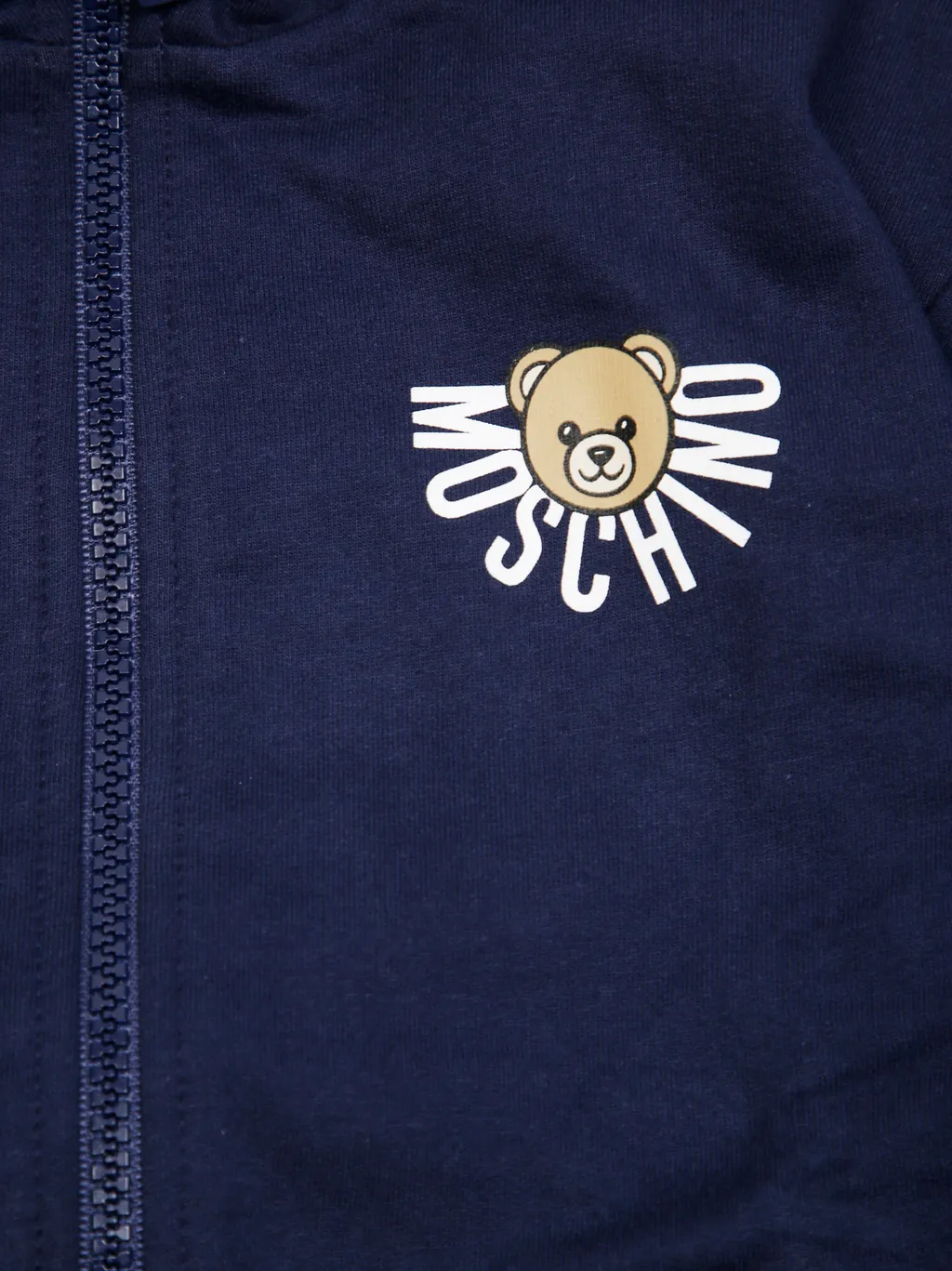 Teddy Bear-Print Zip-Up Hoodie