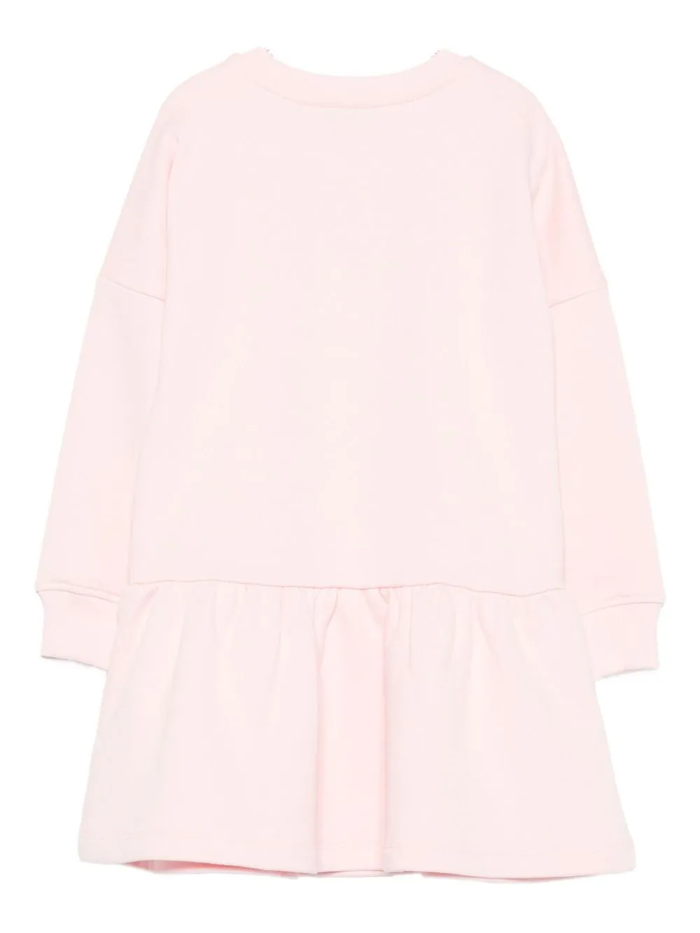 Teddy Bear-Print Ruffled Dress