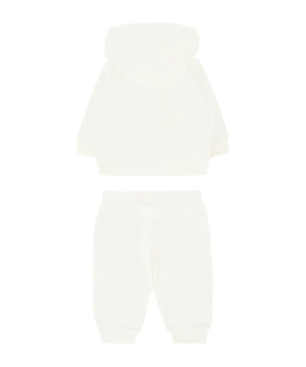 Long-Sleeved Sweatshirt And Elastic Waist Pants Set