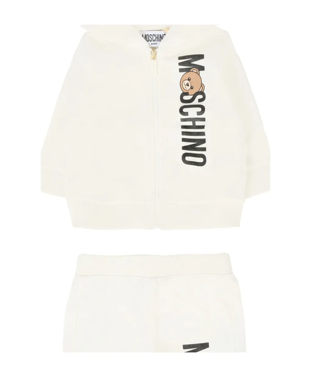 Long-Sleeved Sweatshirt And Elastic Waist Pants Set