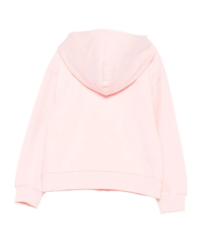 Teddy-Print Zip-Up Hoodie