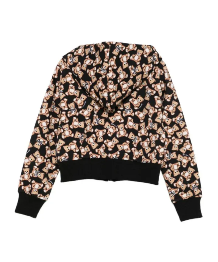 All-Over Printed Zipped Hoodie