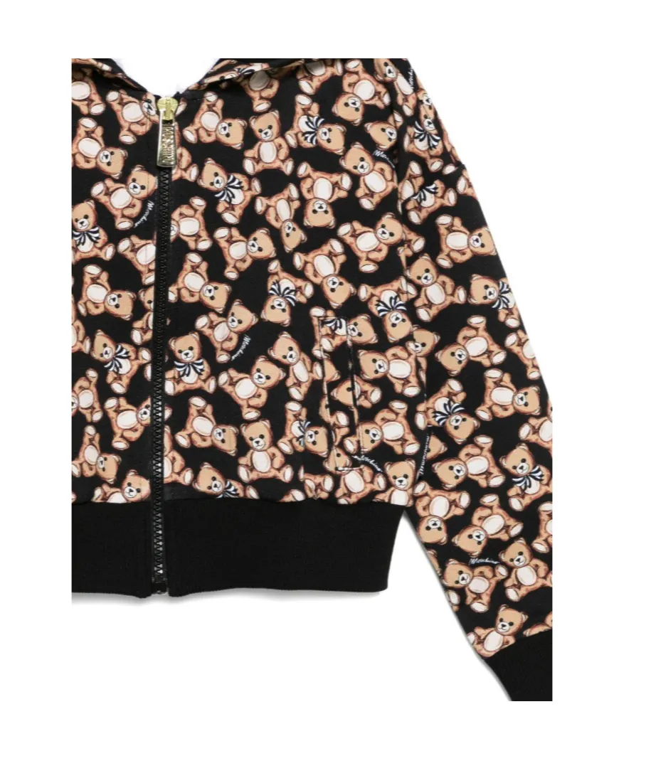 All-Over Printed Zipped Hoodie