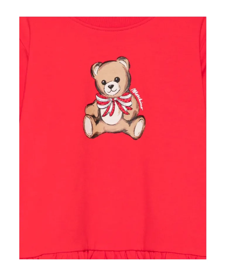 Teddy Printed Long-Sleeved Dress