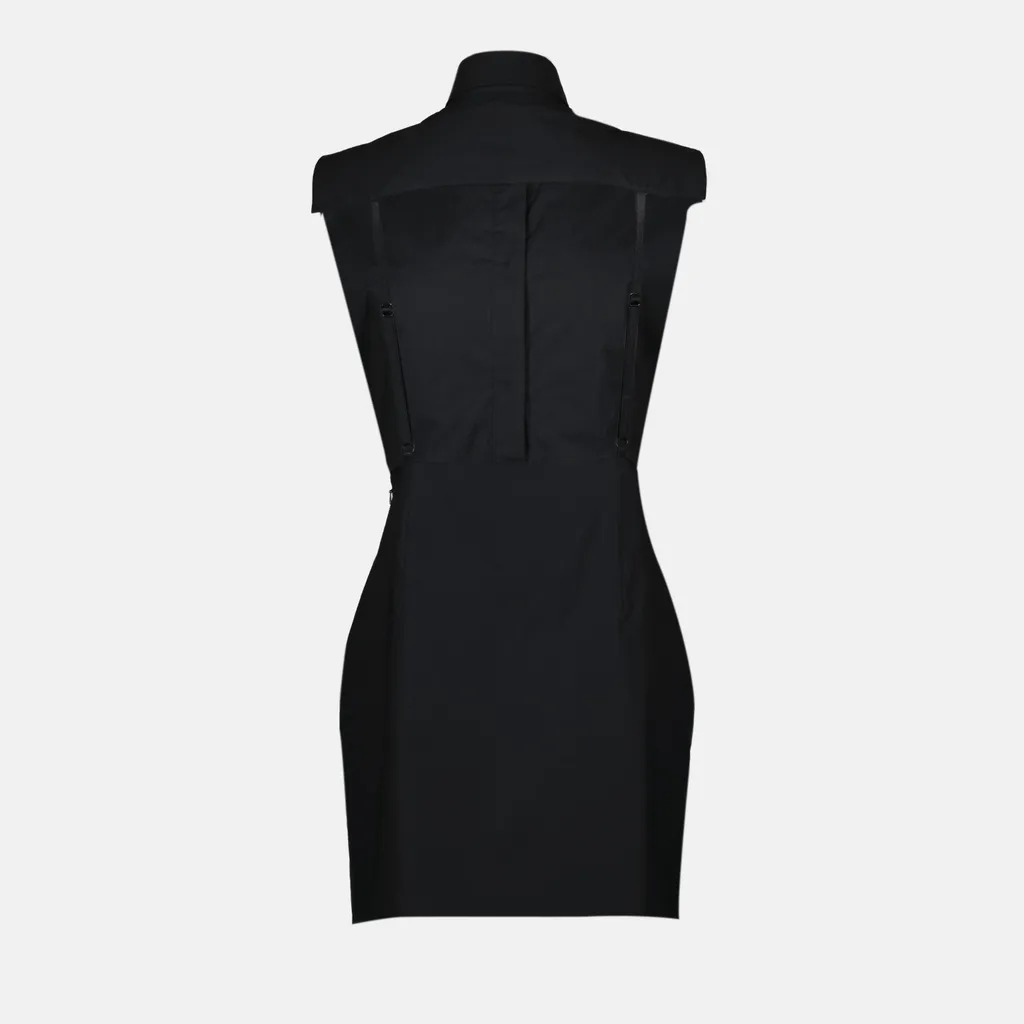 Lapel Sleeveless Dress